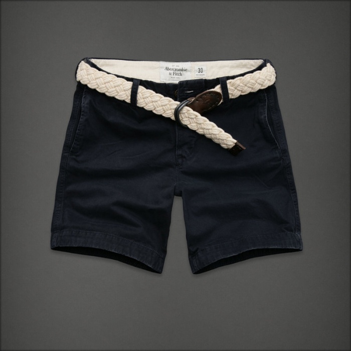 Abercrombie Fitch Hombres Preppy Encajar Con Cinturón Patalón Corto AF7466